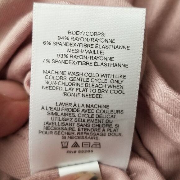Nwt Express One Eleven tank top pink size M with rayon and spandex blend - Picture 5 of 6
